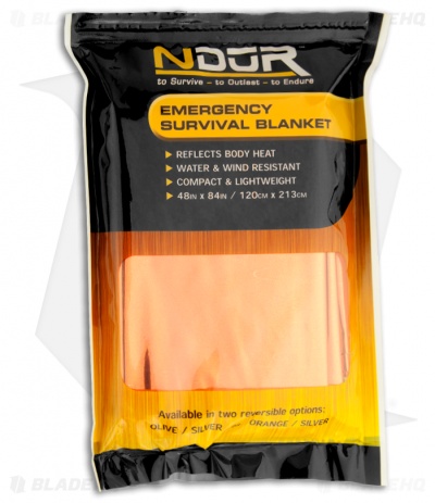 Ndur Emergency Survival Blanket (Orange)