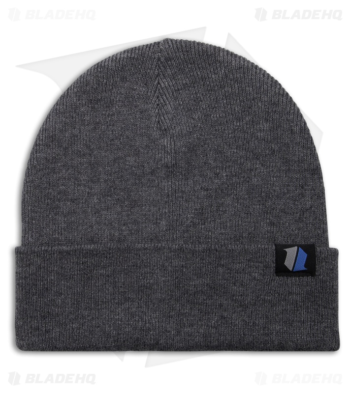 Blade HQ Shield Logo Gray Merino Beanie - Gray