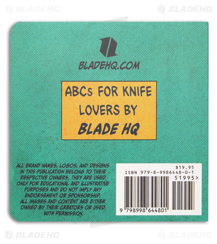 Blade HQ ABCs For Knife Lovers Board Book 