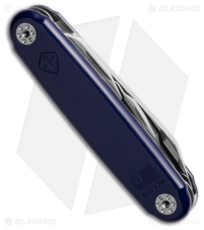 ASK The Iron Sides Slip Joint Multi-Tool Corsair Blue Polymer (2.9" Polish) 