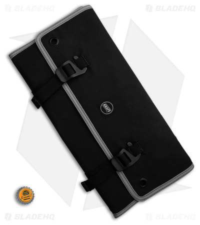 KNAFS Burrito  Grande EDC Storage Roll Carry Case - Black  Waxed Canvas