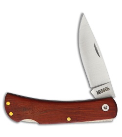 Marbles Lockback Drop Point Lockback Knife Wood (2.4" Satin)