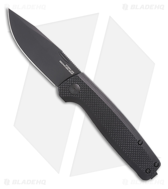 SOG Terminus Slip Joint Knife Blackout G-10 (2.9" Black CRYO D2)