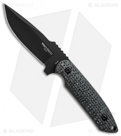 Pro-Tech Rockeye Fixed Blade Knife Black/Gray G10 (4" Black) LG301