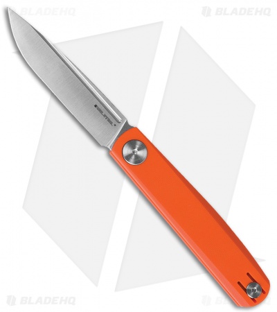 Real Steel Hel Gslip Slip Joint Knife Orange G-10 (3.5" Satin) 7842