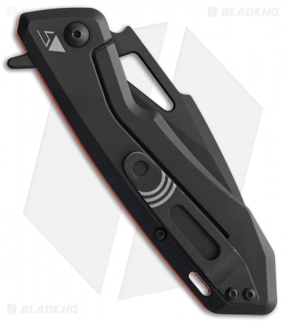 Real Steel Pelican Frame Lock Knife Orange G-10 (3.5" Black) 7922