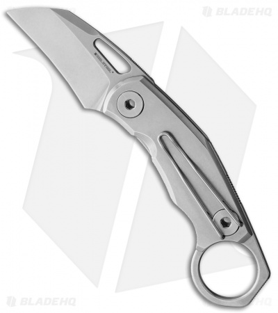 Real Steel Shade Folding Karambit Knife Gray Stainless Steel (2.5" Stonewash)