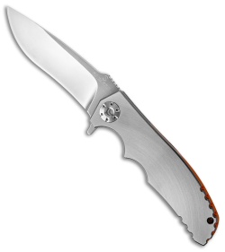 RJ Martin Custom Devastator Monster Frame Lock Knife Titanium (4.25" Satin)