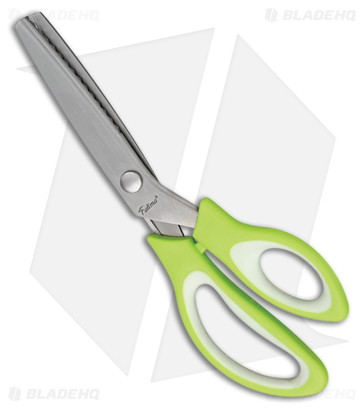 Fatima Pinking Shears Green (2.875" Stainless Steel) CN107714GN