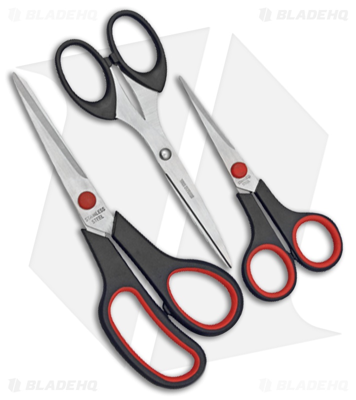 Fatima Three Piece Scissor Set Black, Red CN107711