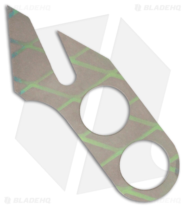 Gray Precision Rhino Tool Titanium Knife (Toxic Green / Bead Blast)