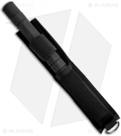 Flashlight Baton Expandable 22.5" Self Defense Baton (Black)