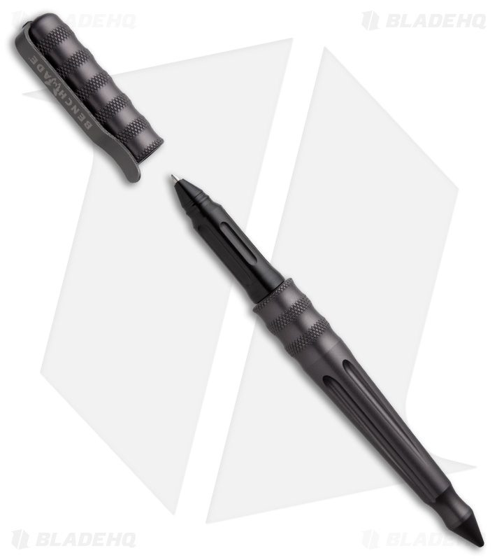 Benchmade Pen & Tactical Defense Tool w/ Black Ink Grey Aluminum 1100-2