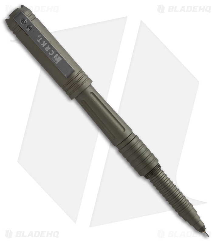 CRKT Tao Tactical Pen & Defense Tool w/ Case (Olive Drab) TPENAOD