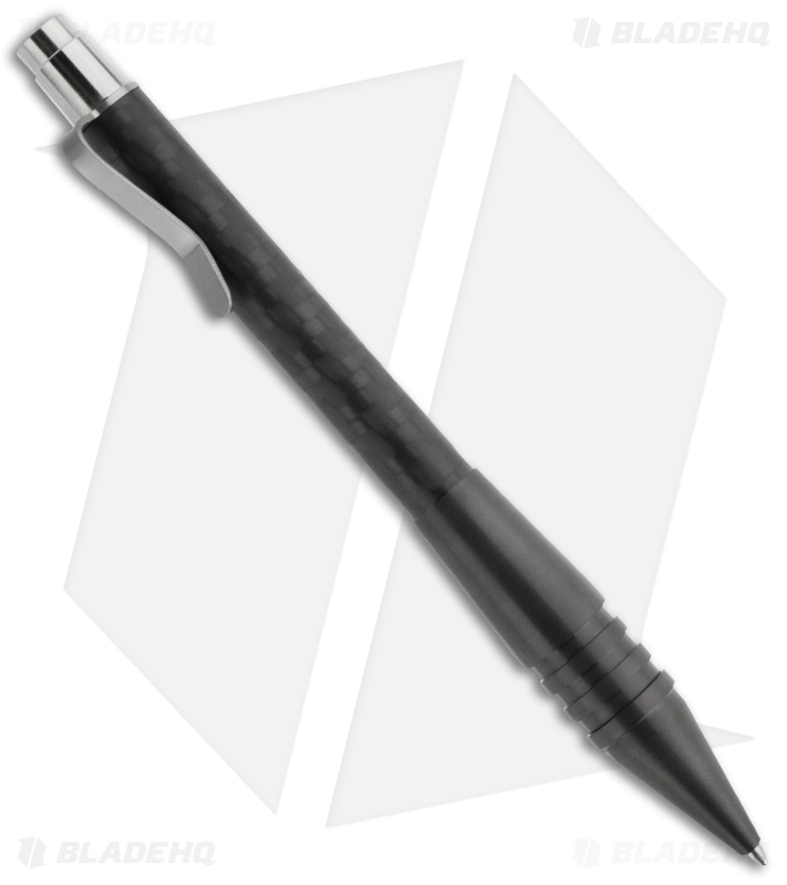 Matthew Martin Tactical 400 Series Flamed Click Pen (Zirconium/Carbon Fiber)