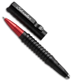 Schrade Black Tactical Rescue Pen Red Tip SCPEN8BKR