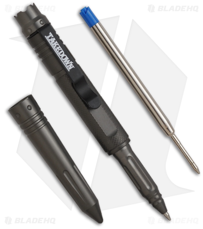 Takedown DLX Tactical Defense Pen w/ Crown & Glow Insert (Green)