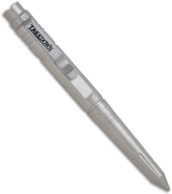 Takedown DLX Tactical Defense Pen w/ Crown & Glow Insert (Silver)