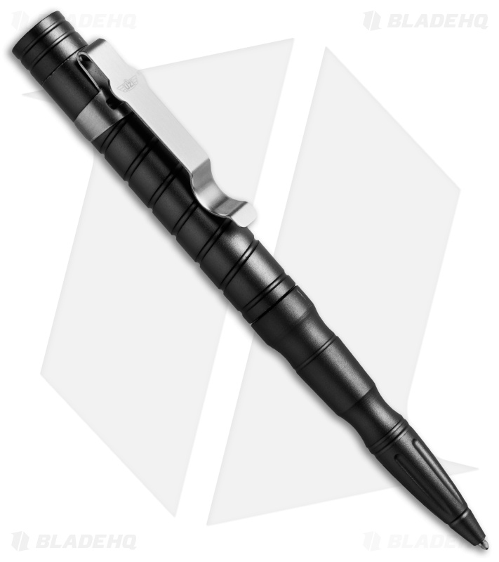 UZI Tactical Pen 9 w/ White LED Light (Black) TACPEN-9