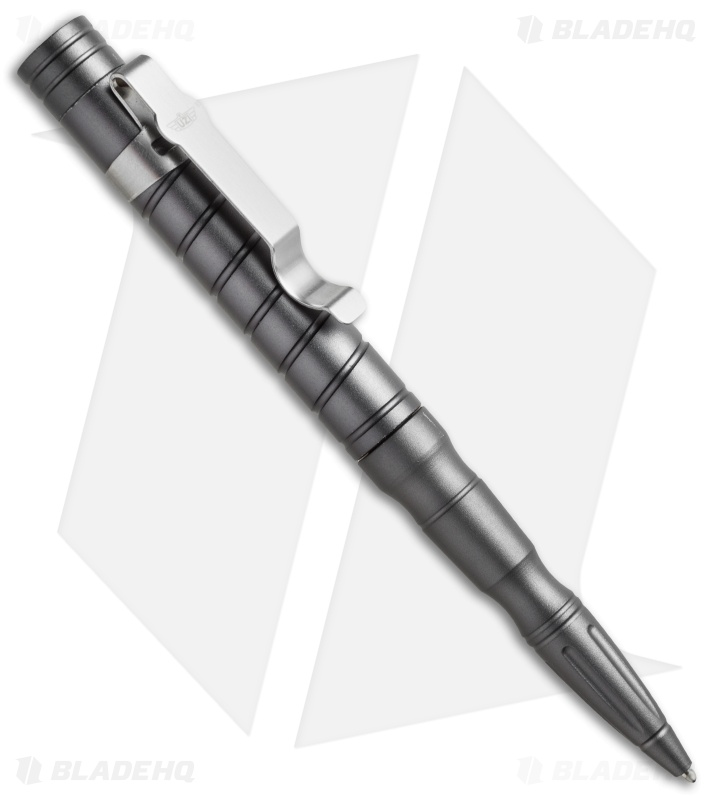 UZI Tactical Pen 9 w/ White LED Light (Gray) TACPEN-9