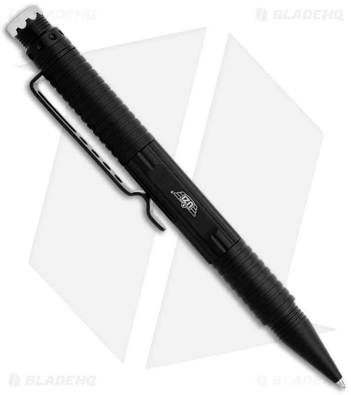 UZI Tactical Defender Pen 3 w/ Crown & Hand Cuff Key (Black) TACPEN-3