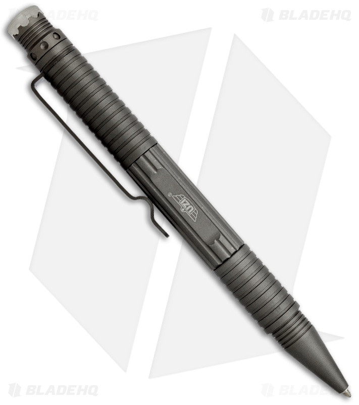 UZI Tactical Defender Pen 3 w/ Crown & Hand Cuff Key (Gray) TACPEN-3