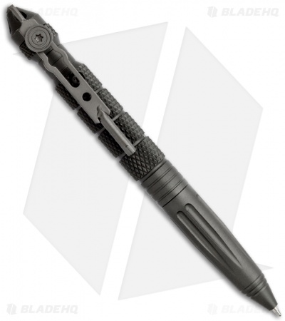 UZI Tactical Defender Pen 4 w/ Breaker Tip & Hand Cuff Key Clip (Gray) TACPEN-4