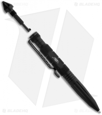 UZI Tactical Defender Pen 6 w/ Breaker Tip & Hand Cuff Key (Black) TACPEN-6