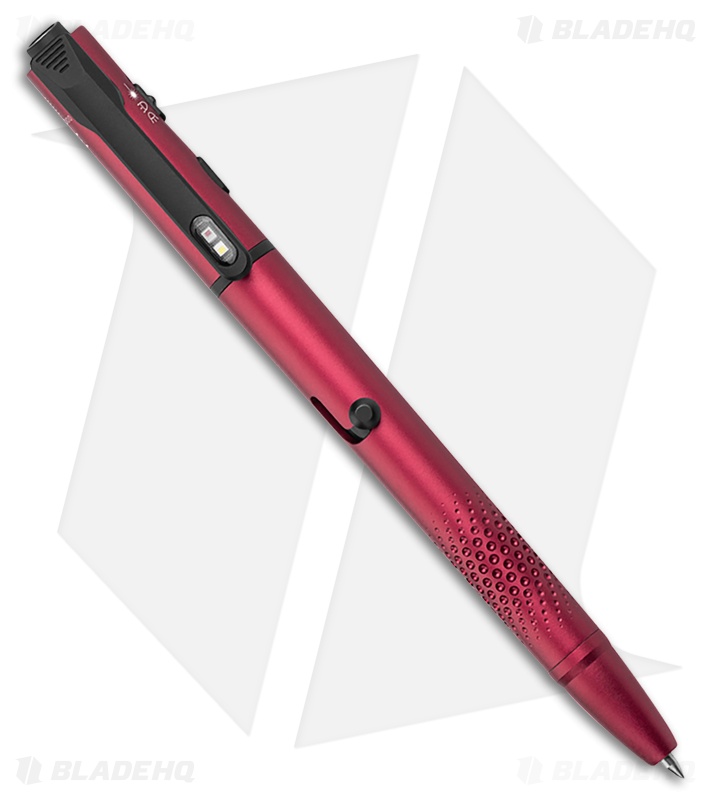 Olight O'Pen Glow Flashlight w/ Green Laser Pointer Pen Wine Red