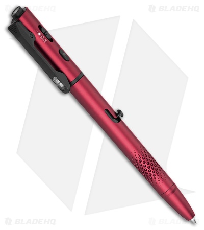 Olight O'Pen Glow Flashlight w/ Green Laser Pointer Pen Wine Red