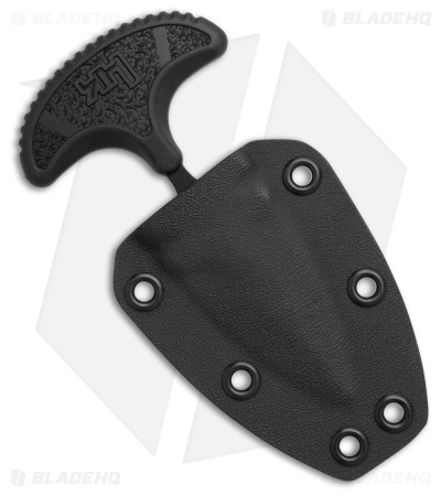 HK FX02 Fixed Blade Push Dagger Black FRN (2.5" Black D2) 06HK001