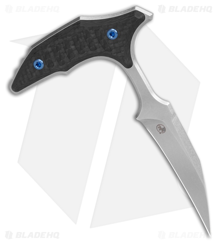 Microtech Bee | Black CF /Blue Ti | Stonewash
