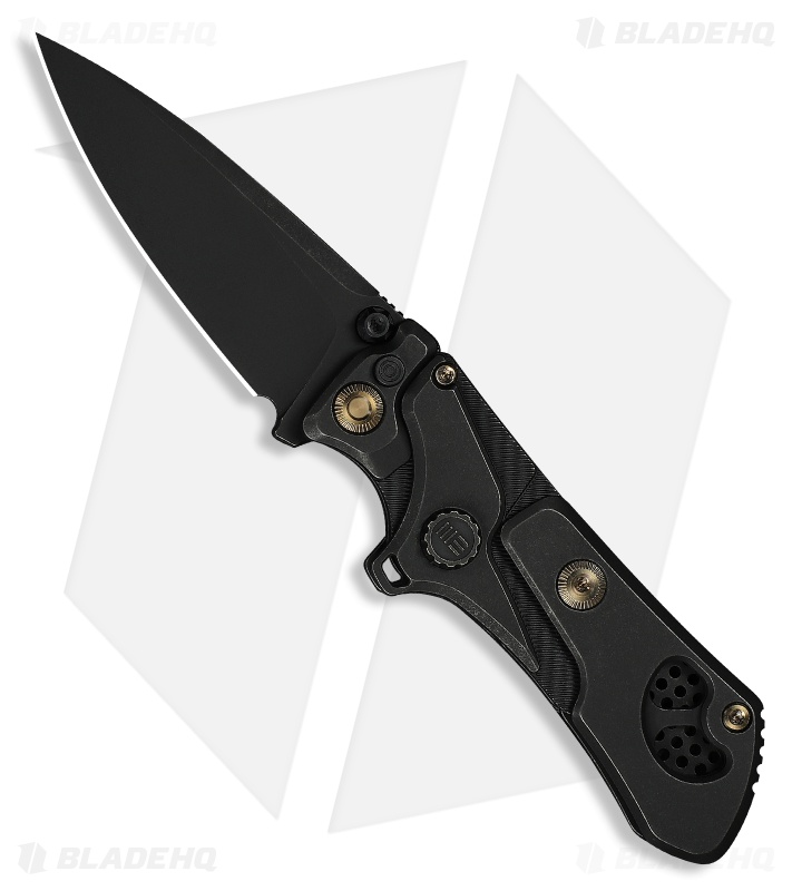 WE Knife Co. NexoMorph Button Lock Morphing Knife Black Ti (2.95" Black SW)