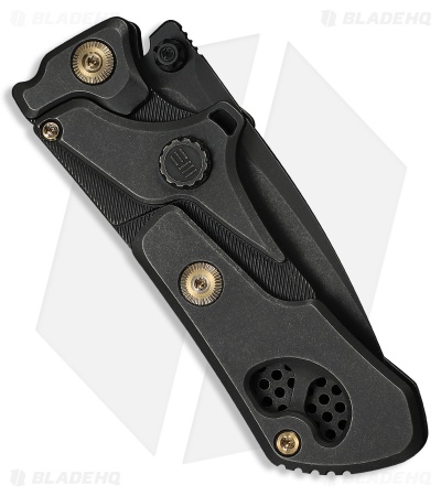WE Knife Co. NexoMorph Button Lock Morphing Knife Black Ti (2.95" Black SW)