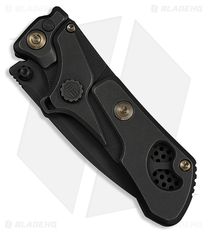 WE Knife Co. NexoMorph Button Lock Morphing Knife Black Ti (2.95" Black SW)