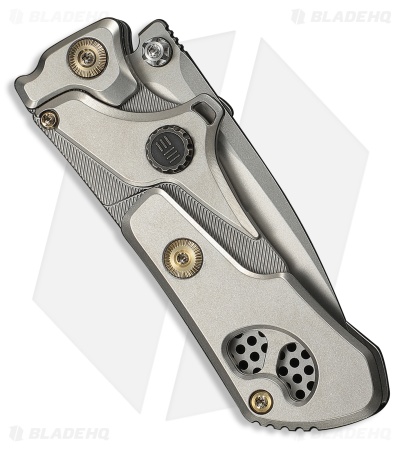 WE Knife Co. NexoMorph Button Lock Morphing Knife Gray Ti (2.95" SW)
