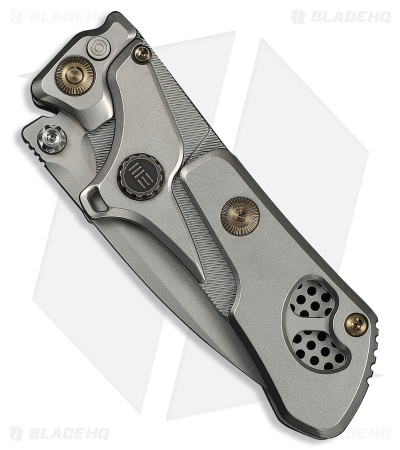 WE Knife Co. NexoMorph Button Lock Morphing Knife Gray Ti (2.95" SW)