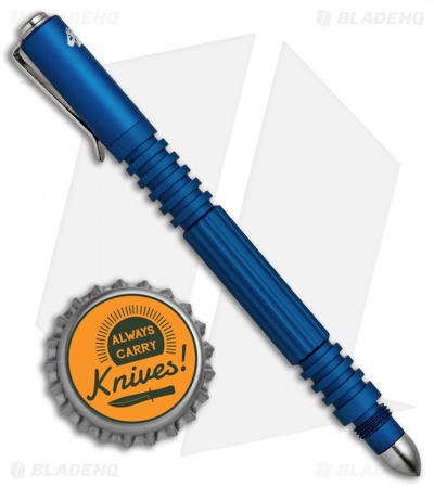 Hinderer Knives Aluminum Investigator Pen (Matte Blue)