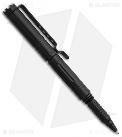 UZI Tactical Pen w/ Crown Bezel Glass Breaker - Black TACPEN20 