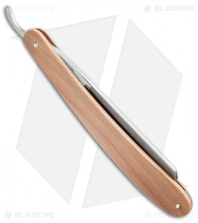 Timor Straight Razor Dark Plum Wood Handle (6/8" Carbon Steel) 394