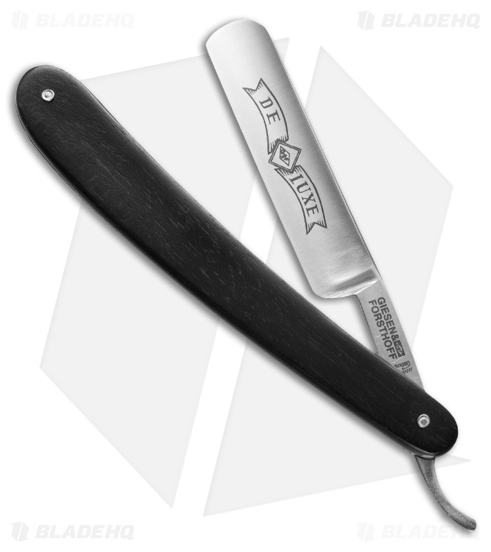 Timor Deluxe Straight Razor Ebony Wood Handle (5/8" Carbon Steel) 550