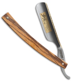 Timor Lion Straight Razor Maple Wood Handle (6/8" Carbon Steel) 382