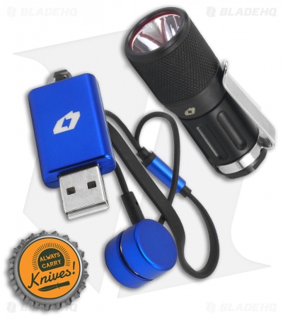 FourSevens Mini Turbo MKIII EDC Flashlight w/ USB Charger Black (700 Lumens)