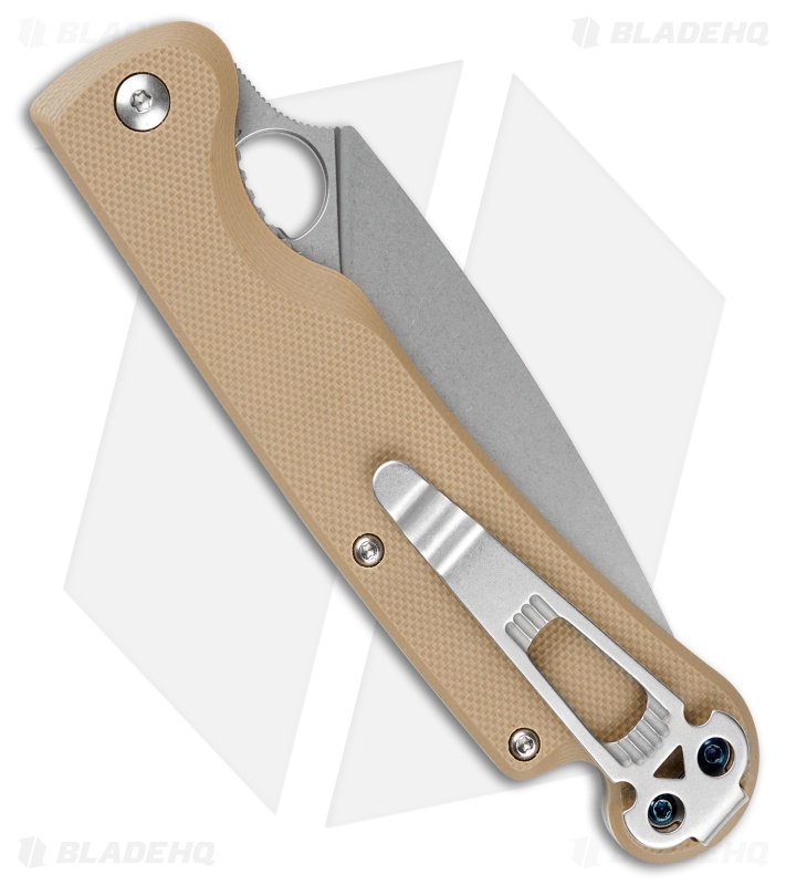 Daggerr Knives Arrow Liner Lock Knife Tan G-10 (3.9" Stonewash D2)