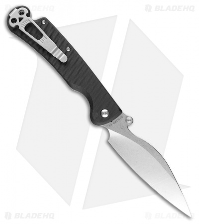 Daggerr Knives Pelican Liner Lock Knife Black G-10 (3.9" Stonewash D2) FM02-3BSW