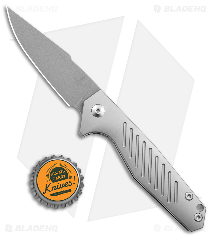 Terrain 365 Mako Flipper-AT Frame Lock Knife Gray Titanium (3" SW)