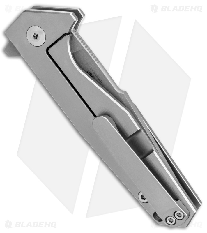 Terrain 365 Mako Flipper-AT Frame Lock Knife Gray Titanium (3" SW)