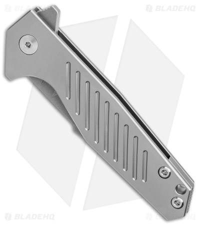 Terrain 365 Mako Flipper-AT Frame Lock Knife Gray Titanium (3" SW)