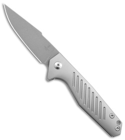 Terrain 365 Mako Flipper-AT Frame Lock Knife Gray Titanium (3" SW)