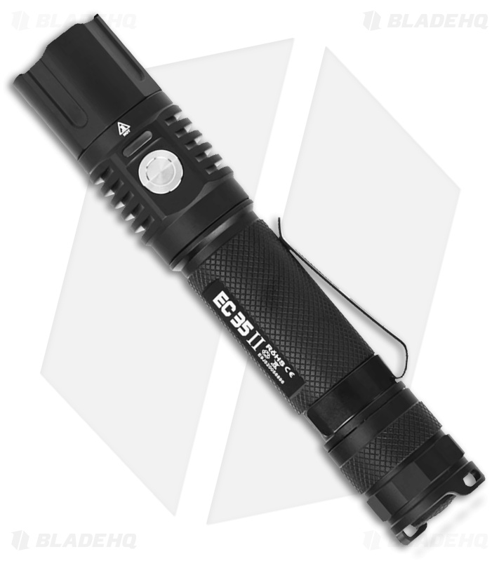 Acebeam EC35 II EDC Flashlight Black Aluminum w/ Sheath (1100 Lumens)